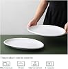 DOWAN 14 Large Serving Platters, Oval Serving Plates, White Porcelain Platters Oven Safe, Dinner Plates Serving Dishes for Entertaining, Party, Meat, Appetizers, Dessert, Set of 2, Soft White