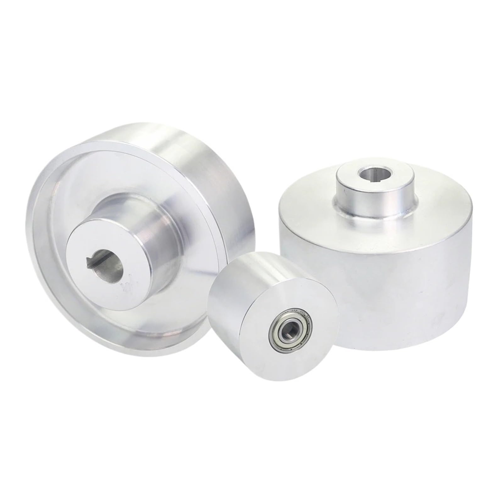 Wlbeyzldd 200X54x19mm K6x3 50-200Mm Fully Aluminum Wheel Belt Sander Grinder Contact Pulley Drive Active Idler(200X54x19mm K6x3)