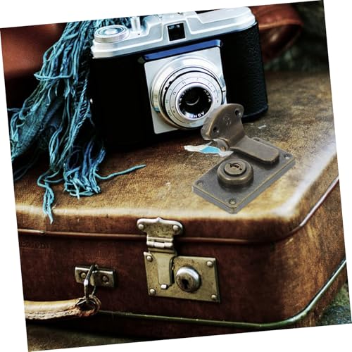 Image of ORFOFE 2Pcs Antique Bronze Suitcase Lock Hasp Latch Security Toggle Lock for Jewelry Box Luggage Toolbox and Briefcase User Friendly Design for Comfortable Operation