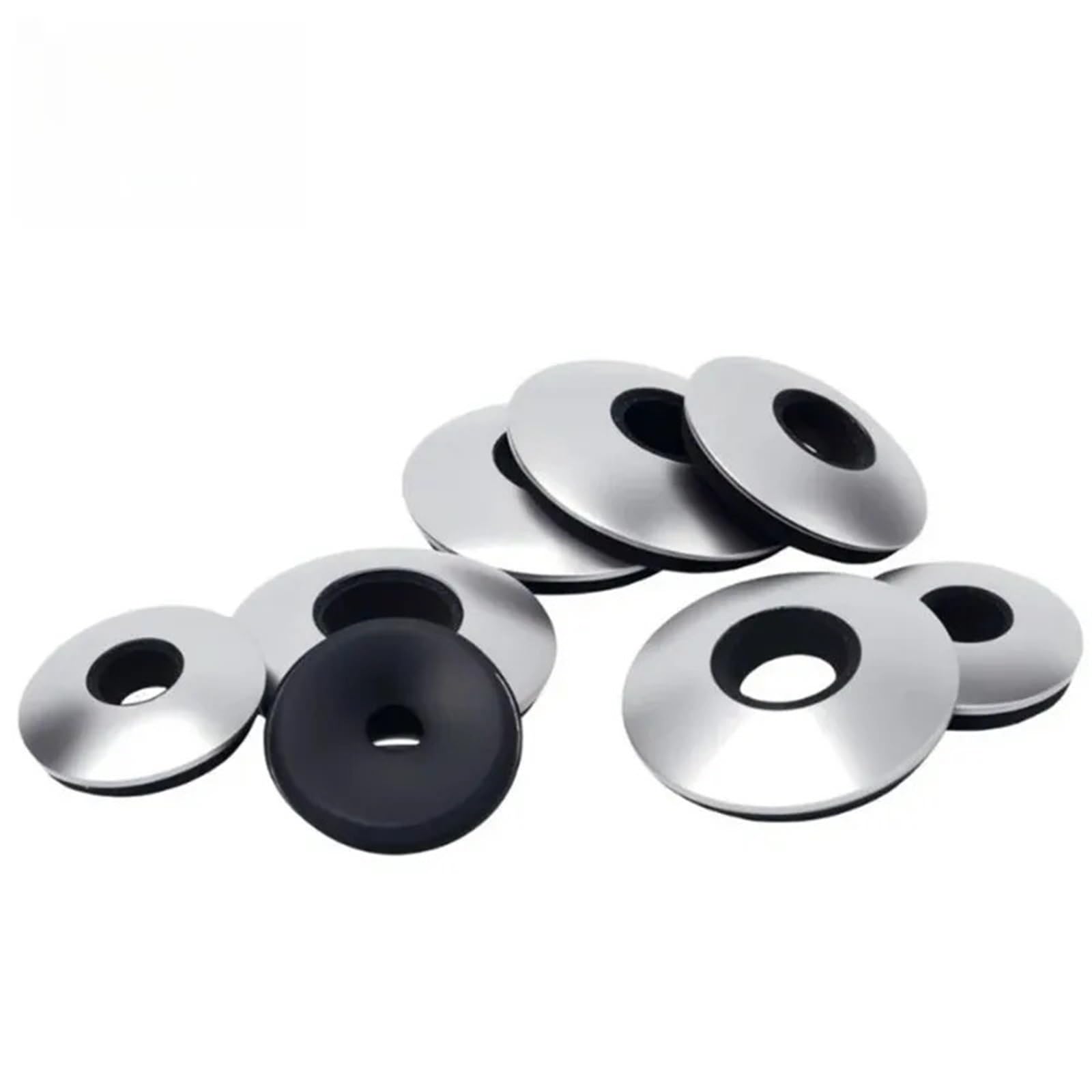 Arandelas Metalicas Arandelas de sellado de acero inoxidable 304 M4.2 .8 M5.5 M6.3 M8 M10 Juntas compuestas impermeables a prueba de polvo de goma EPDM Junta antideslizante(M6.3x30mm,50pcs)