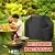 BBQ Grill Cover, Waterproof, Weather Resistant, Rip-Proof, Anti-UV, Fade Resistant, with Hook-and-Loop Straps, Gas Grill Cover for Most Grills, 65'', Black