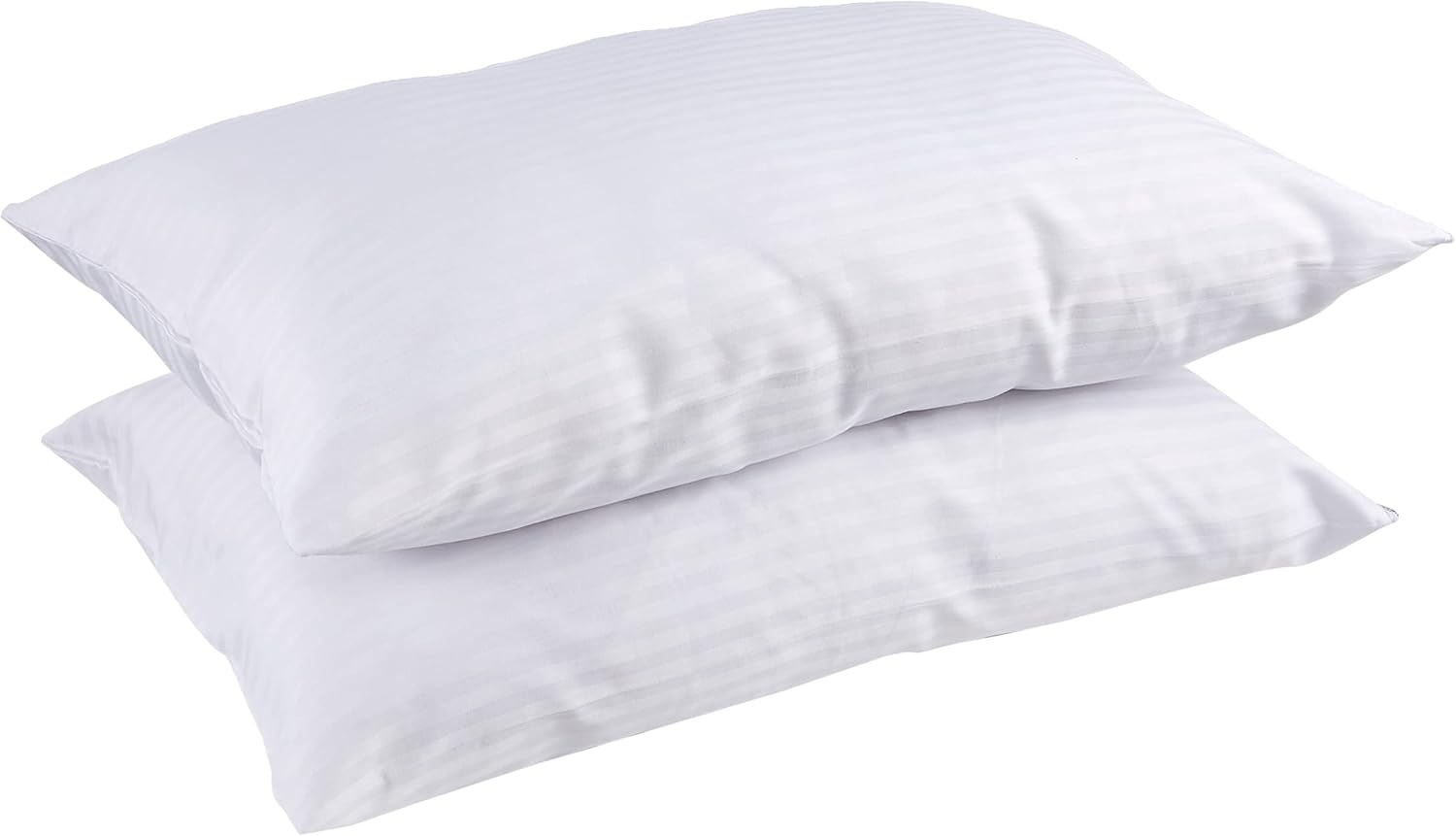 Pikolin Home - 2 x Tick Pillowcase, 100% Cotton White, 45x70cm