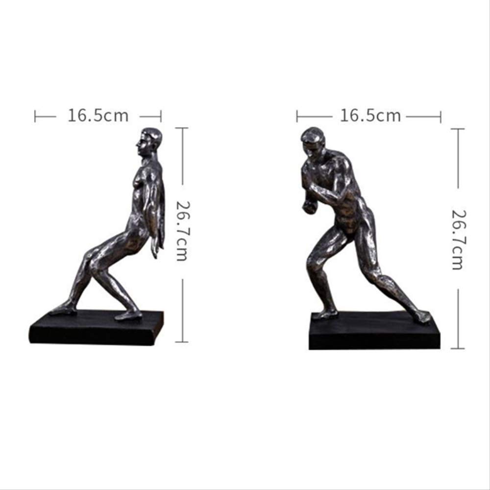 Figurki dekoracyjne Ozdoba Statua ogrodowa, Figurka z żywicy Gimnastyka męska Rzeźba Stojak na książkę Domowa wizytówka Antyczna kreatywna statua Nowość Ozdoby na prezenty