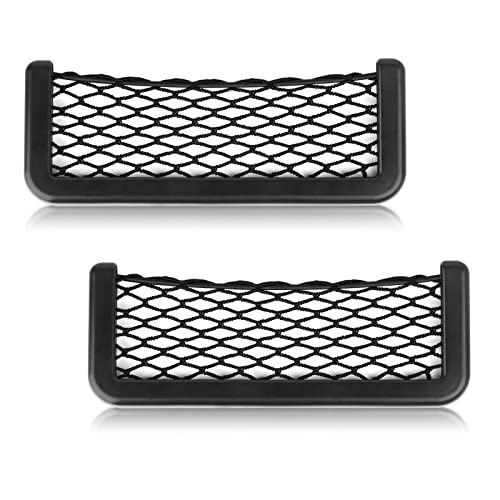 mxiixnai ABS Plastic Frame Automotive Cargo Nets Car Net Pocket Phone Car Mesh Net Holder RV Storage Boat Cargo Pocket Organizer Framed Mesh Net Pocket with Screws for Auto RV Net(2 8 x 3.1 Inch)