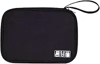 Bolsa Case Organizadora De Cabos Acessórios Eletrônico Fio Estojo Bag (Preto)