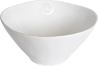 Costa Nova ensaladera Nova: cuenco de gres fino blanco, frutero con esmalte brillante, apto para lavavajillas, microondas,...