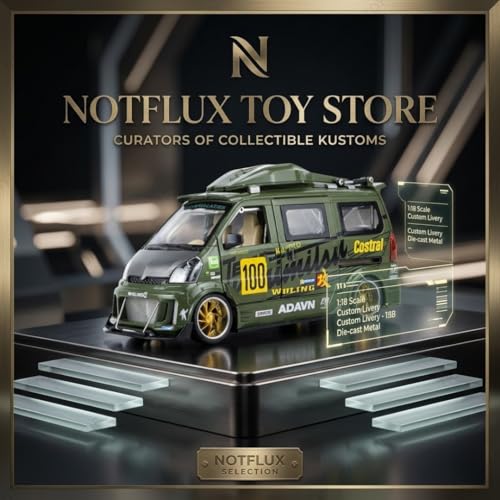 Image of 1:24 Scale Wuling Van Toy Car - Die Cast Metal Mini Delivery Van with Luxury Finish, Opening Doors, Pull Back Action & Realistic Details [Random Color] [Pack of 1]