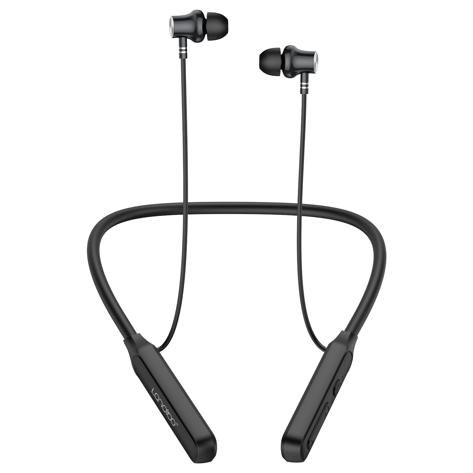 LANDIBO Wireless Earbuds Neckband，V5.2 with Microphone, 35 Hours Playtime, in-Ear Neckband Bluetooth Earbuds，IPX7 sweatproof deep bass is Used for
