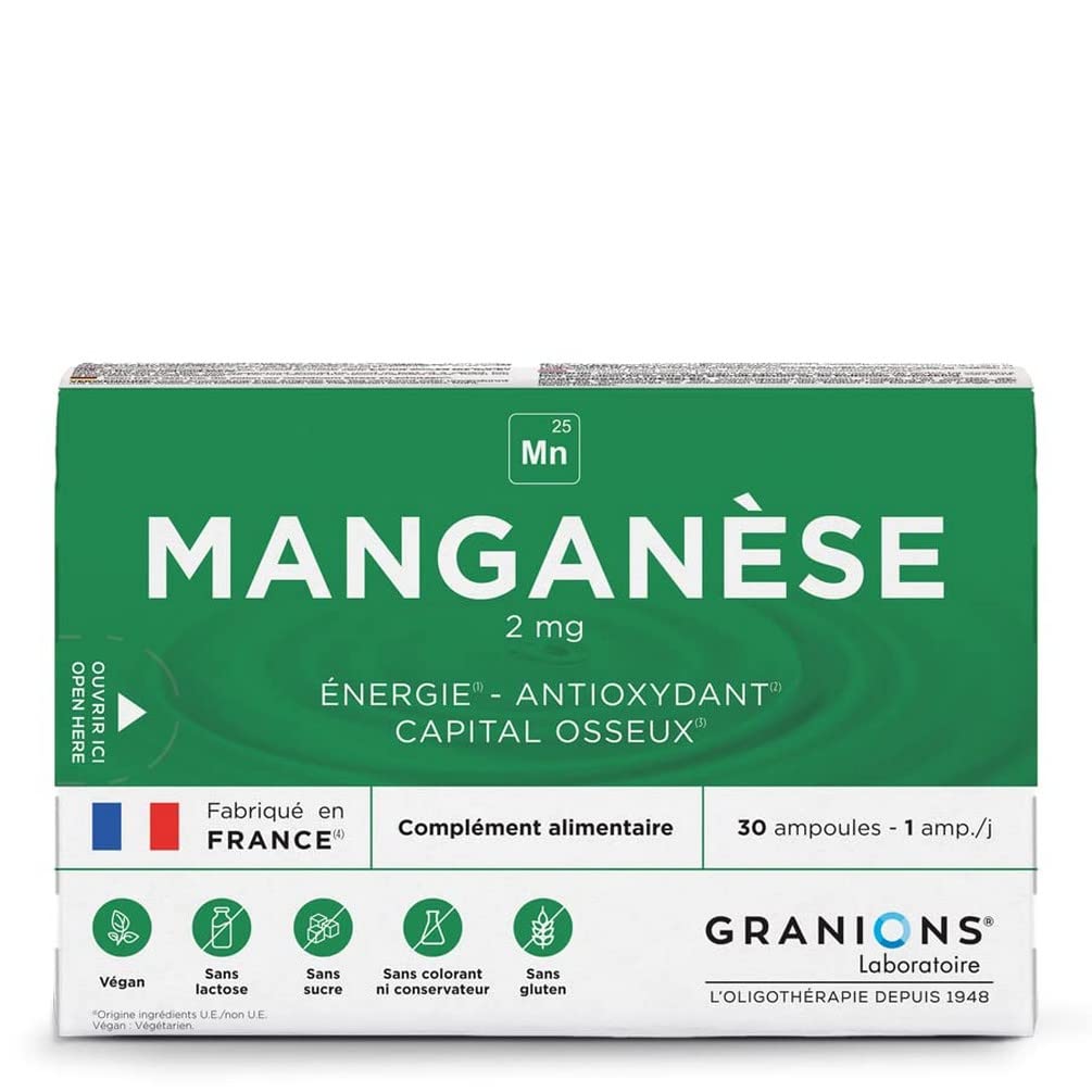 Granions Ampoules de Manganèse 2 mg