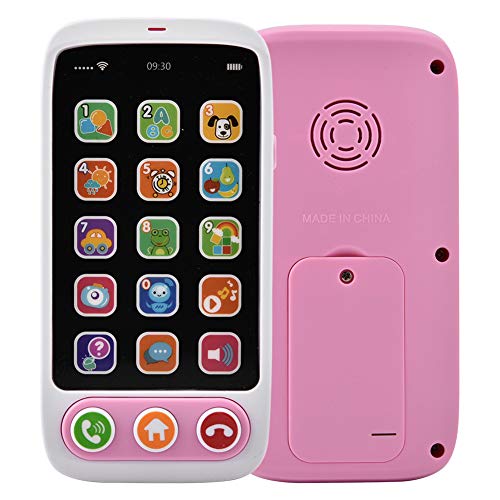 ACOGEDO Juguete Telefónico para Niños: Móvil Educativo de Aprendizaje Musical con Diseño Seguro para Bebés y Niños Pequeños (Pink)