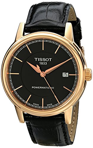 Men's  Carson Analog Display Swiss Automatic Brown Watch - Tissot T0854073606100