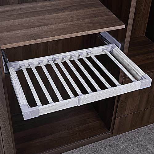 Organisateur de vêtements rétractable pour dressing matinal serein