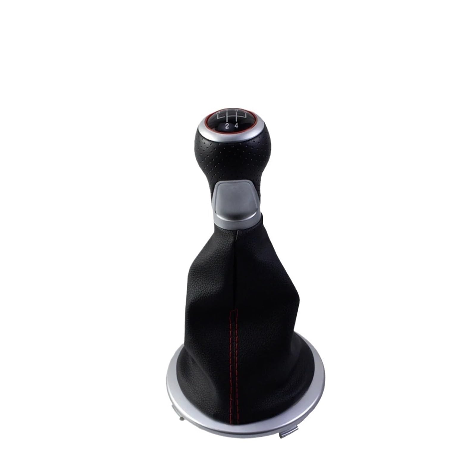 Grozzy Universal Shifter Handle 5speed Leather Gear Shift Knob Lever Stick Pen for Volkswagen for GOL G4 G5 Car Accessories Gaiter(C)