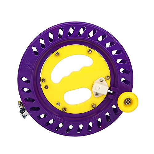 Carrete Devanadera Kite Line Winder Winding Reel Grip Wheel, 22cm Profesional Outdoor Plastic Kite de Pesca al Aire Línea Spool Reel Wheel Holder Winding Flying Tool Accesorio(Morado)