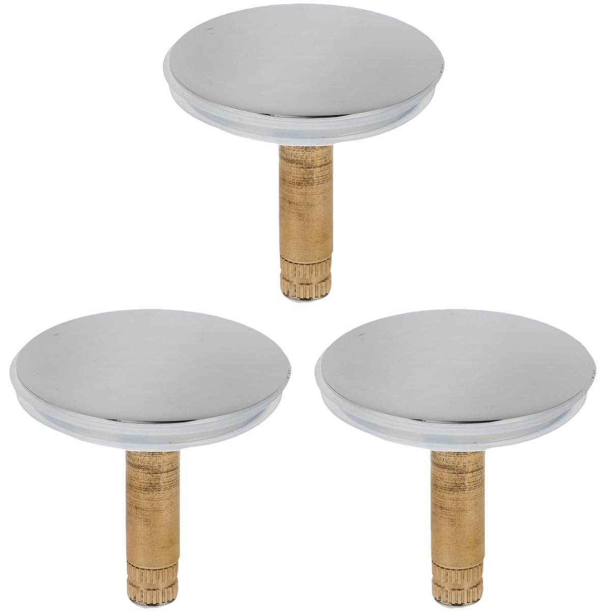 Cabilock 3 Piezas Tapón de Drenaje para Bañera Accesorios para Bañera Instalación y Limpieza Cubierta de Desagüe Duradera y Resistente Fugas