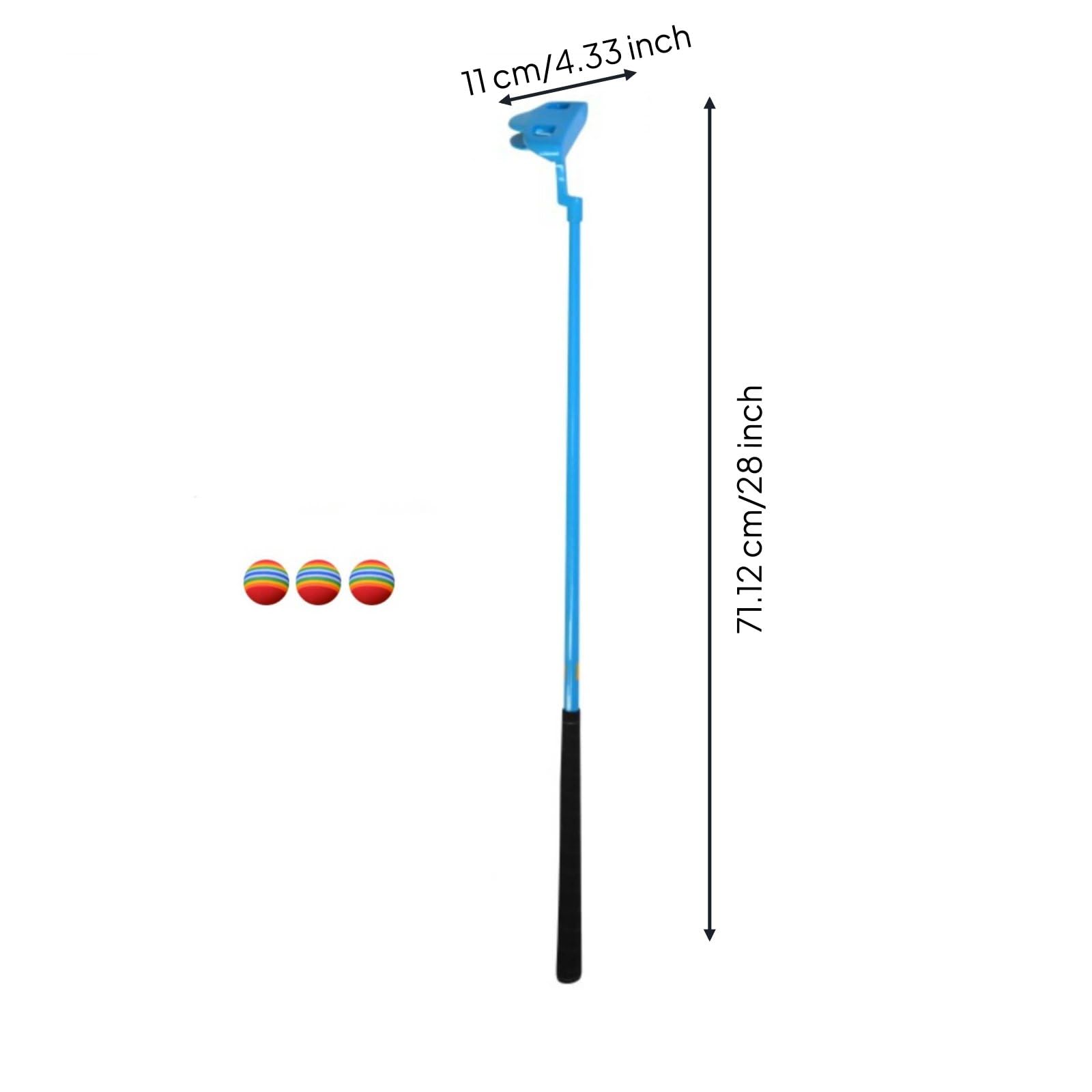 LOVIVER Putter de Golf Infantil Palo Club Infantil Junior Entrenamiento Práctica Principiantes con Aleación Carbono y Empuñadura de Goma Adecuado para Área de Práctica