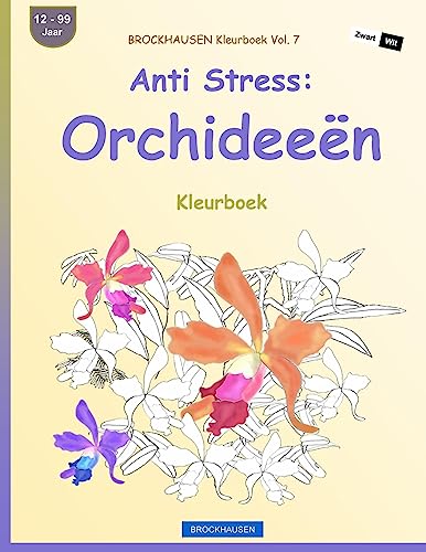 BROCKHAUSEN Kleurboek Vol. 7 - Anti Stress: Orchideeën: Kleurboek (Dutch Edition)