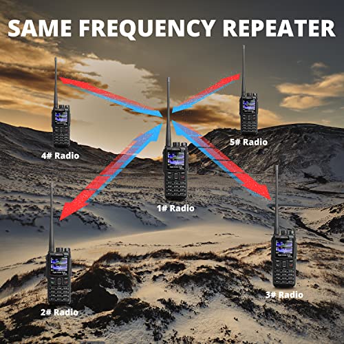 Image of Radioddity GD-88 DMR & Analog 7W Handheld Radio, VHF UHF Dual Band Ham Two Way Radio, with GPS /APRS, Cross-Band Repeater, SFR, 300K Contacts