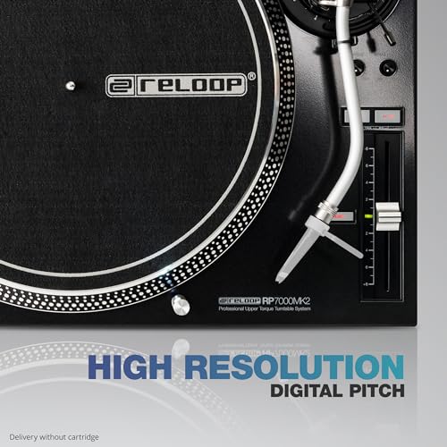 Image of Reloop RP-7000 MK2 Professional Upper Torque Turntable System, Black