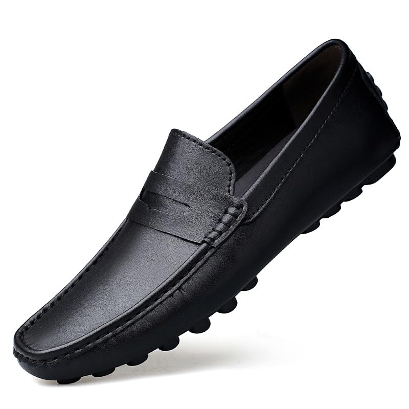 Mens Loafers Shoe Vegan Leather Penny Driving Style Loafer Flexible Lightweight Resistant Classic Prom Slip On