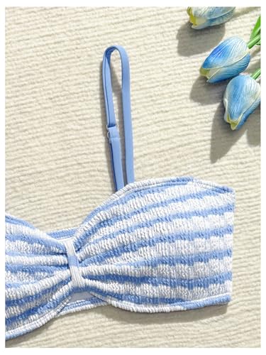Image of RoseSeek Girl's 2 Piece Padded Bathing Suit Wireless Starfish Swimsuit Spaghetti Strap Vacation Beachwear Set