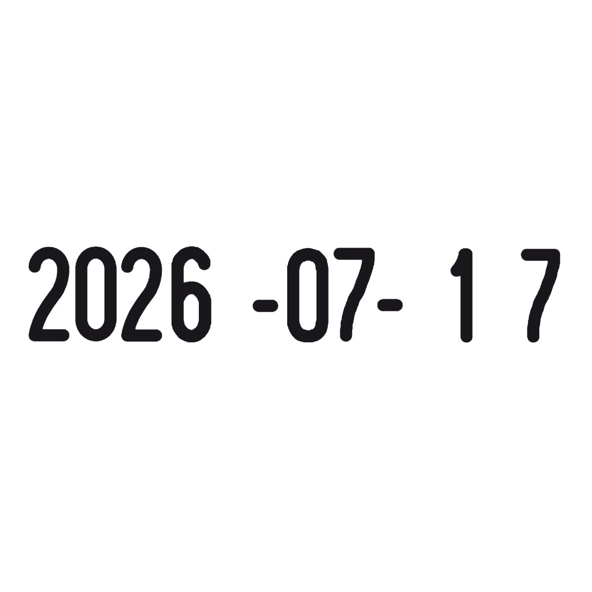 Trodat Professional 5030 Datumstempel, ISO-Variante, 4 mm, schwarz