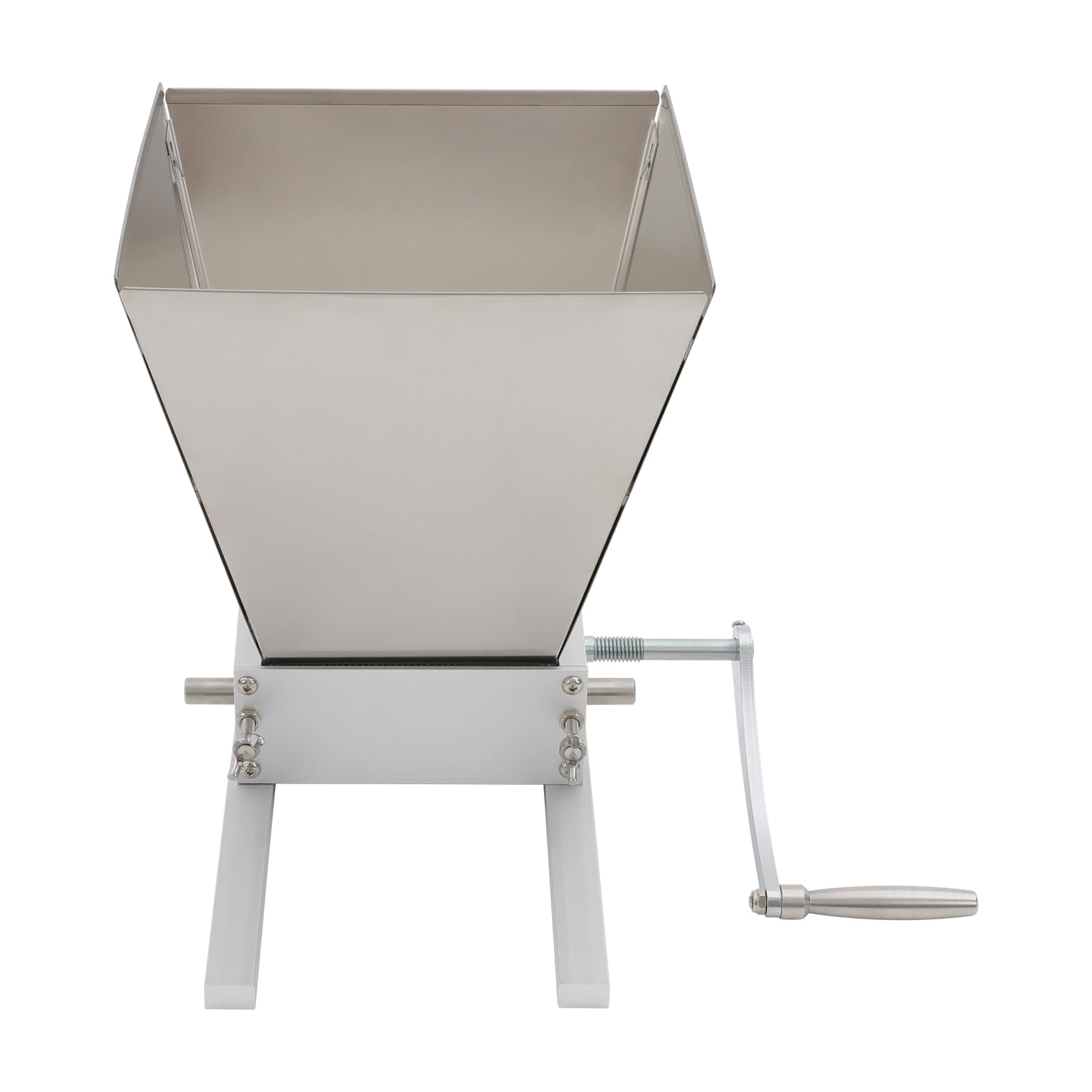 Manuelle Getreidemühle, 4LMalzmühle, Haferflocken Quetsche, HandschrotmüHle | Flockenquetsche mit 2 Schleif Methoden und Verstellbaren Walzen (0-2.5mm), Verstellbare Grainmühle, Edelstahl Kornmühle