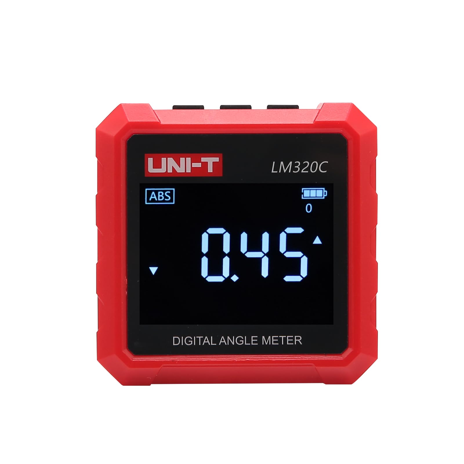 UNI-T LM320C - Buscador digital de ángeles, inclinómetro de 4 x 90°, 3 lados, magnético, electrónico, con retroiluminación LCD, retención de datos