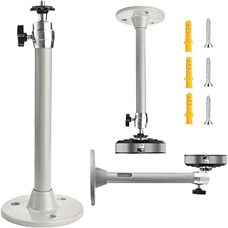 OKUYAN Mini Projector Ceiling Mount Adjustable Projector Wall Mount Bracket 360°Swivel 90°Tilt Projector Hanging Mount Projector Stand Rack Universal Projector Holder Wall Mount for Most Projector