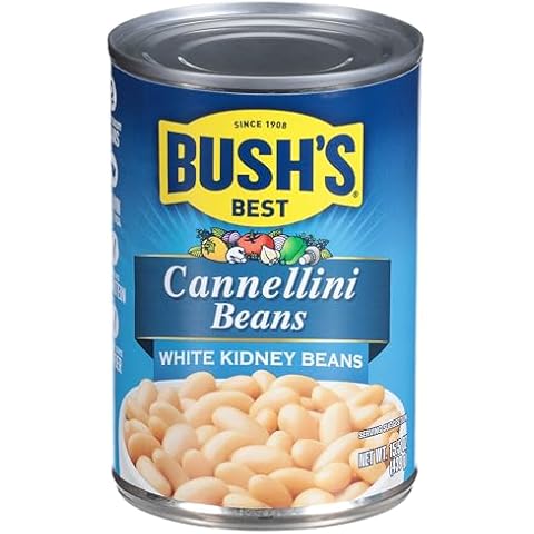 BUSH'S BEST Canned Cannellini Beans (Pack of 12) Cover