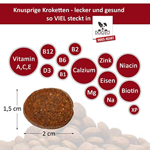 DOGS-HEART Kalb&Rind mit Süßkartoffel (15 kg) Hundefutter trocken Getreidefrei mit hohem Fleischanteil, Glutenfrei