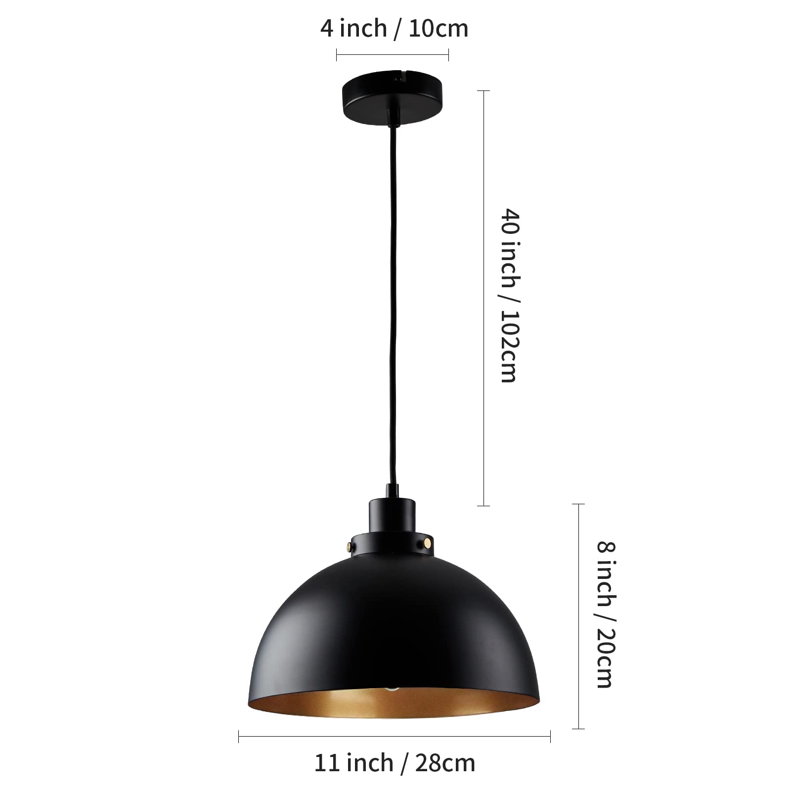 Industriële Hanglamp Zwart Metaal