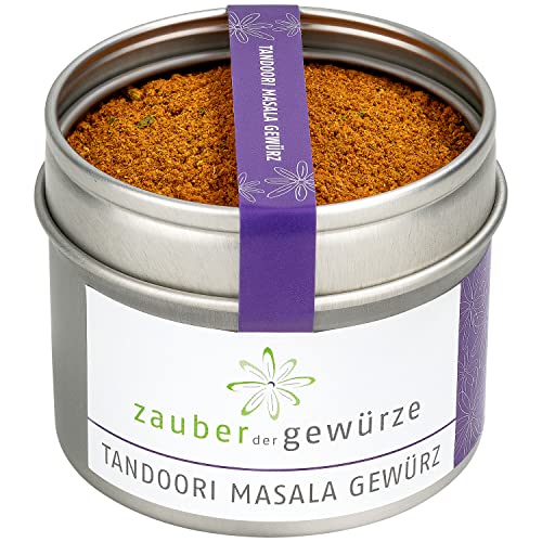 Zauber der Gewürze Tandoori Masala Gewürz – Indische Gewürzmischung für Tandoori-Gerichte mit Geflügel, Fleisch oder Meeresfrüchten, perfekt zum Marinieren von Tandoori Chicken, 50 g