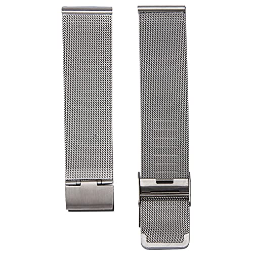 Bracelet de montre maille acier inoxydable 18mm argenté