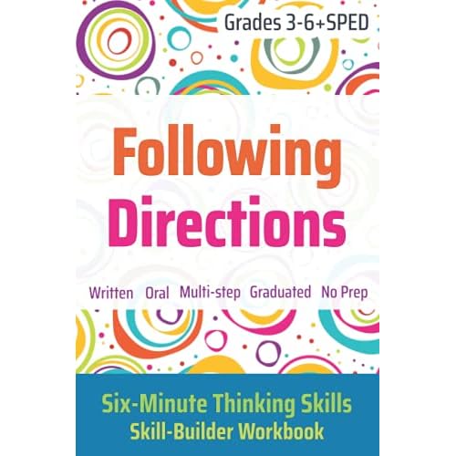 Following Directions (Grades 3-6 + SPED): Six-Minute Thinking Skills: 1 Paperback – 15 Aug. 2018