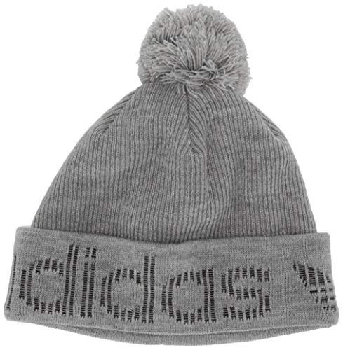 adidas Originals Men's Jacquard Cuff Beanie, Heather Grey/Black, ONE SIZE
