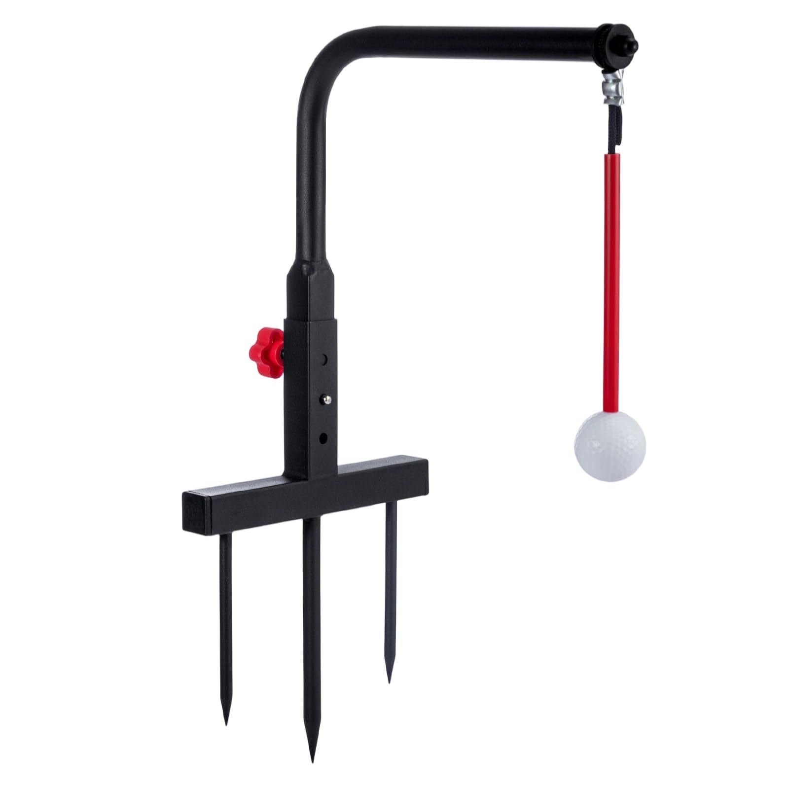 – Golf Swing Trainer for Outdoor, Golf Swing Trainers Aid Golf Practice Swing,3 Adjustable Heights Golf Training Aids Automatic Ball Return Golf Swing Training Aid for Strength