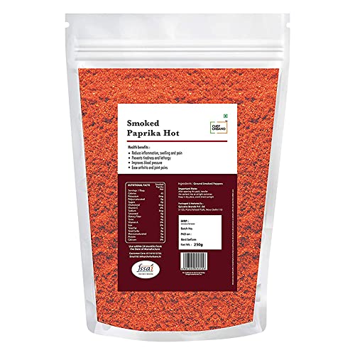 Image of Chef Urbano Smoked Paprika Hot 250g | Produce of Spain | Pimentos | Smoky Flavour | No Artificial Colours | No Preservatives | Vegetarian | 100% Pure & Natural (Pack of 3)