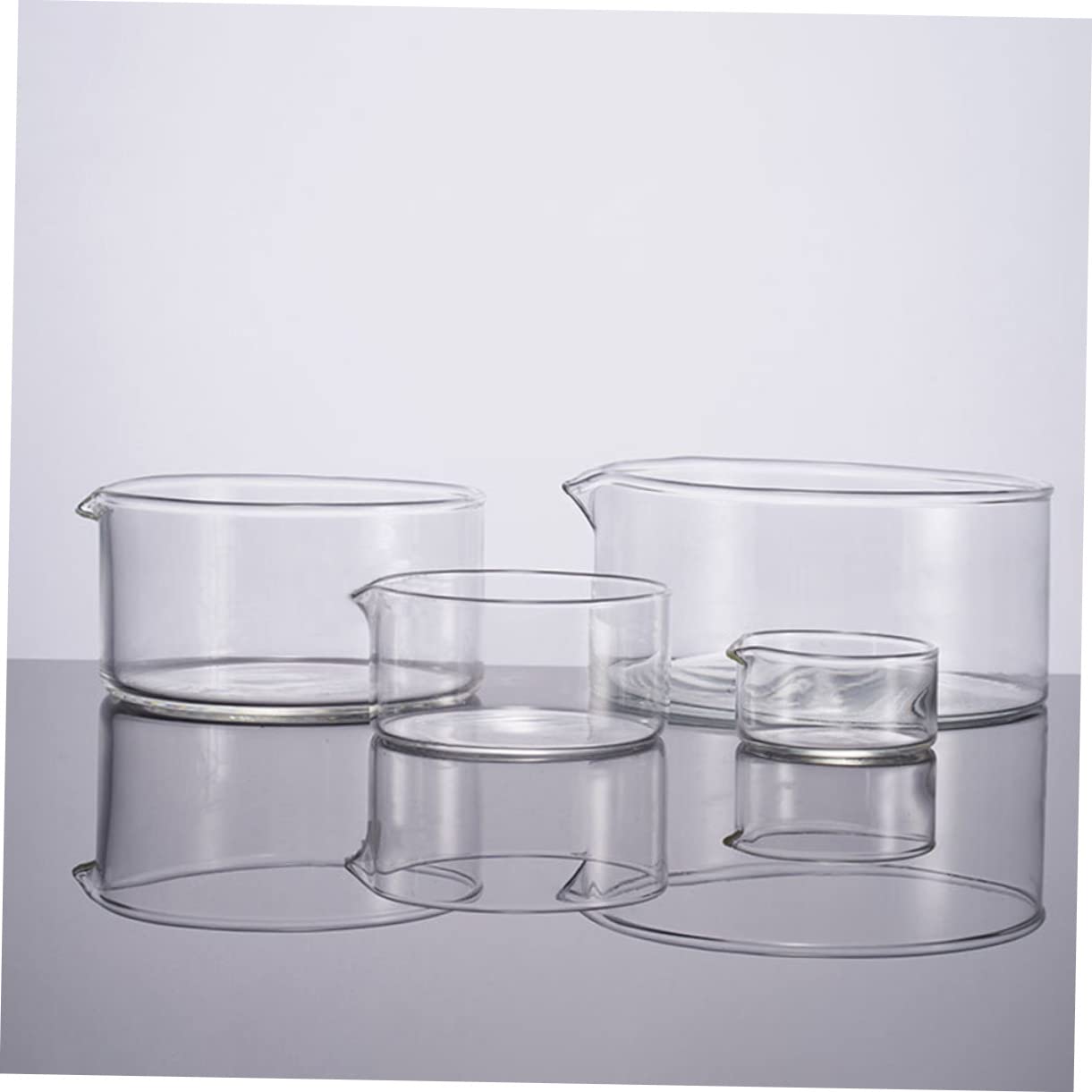 CHILDWEET Auflaufform und Maximale Verdunstung Glas 40x30 mit Ausguss Laborzubehör aus Glas Hohe Chemische Beständigkeit für Labor und Klassenzimmer