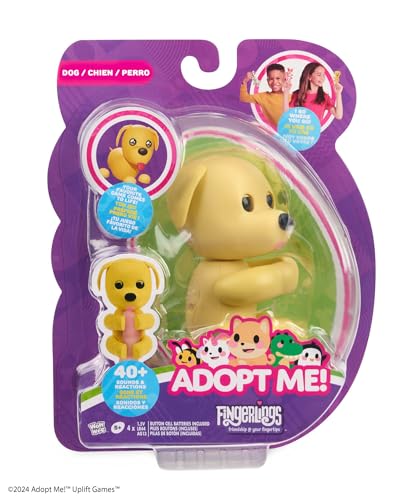 fingerlings adopt me x dog interactive pet with 40 sounds amp reactions ages 5