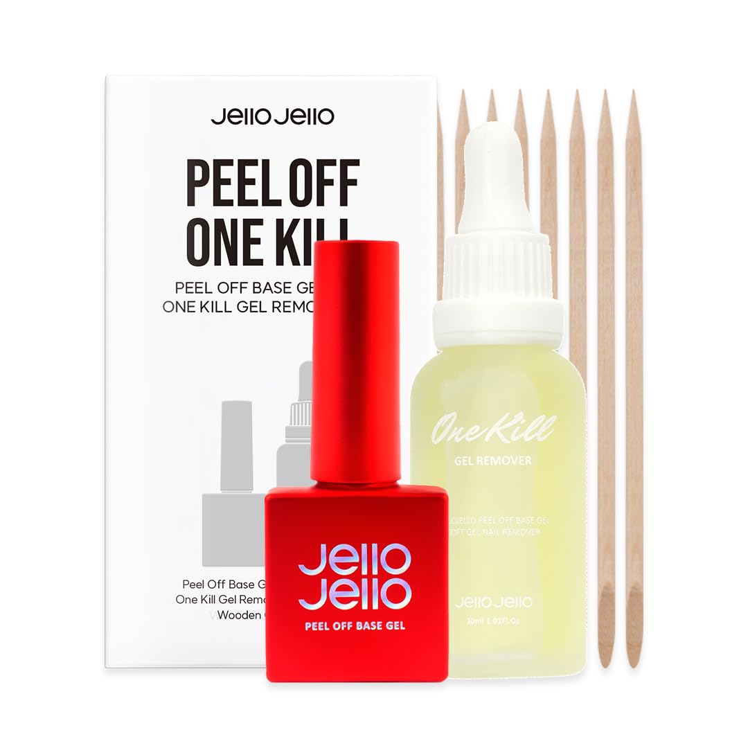 Amazon.com: JelloJello Peel-Off Base coat Gel (10ml) +