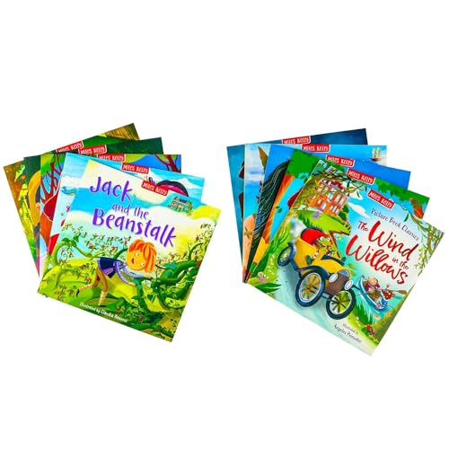 Miles Kelly Publishing Books Ltd Ensemble de collection de 10 livres d'images de conte de fées classique pour enfants (Aladdin, Jack et le haricot magique, Peter Pan, Blanche-Neige, Le Magicien – vue 5