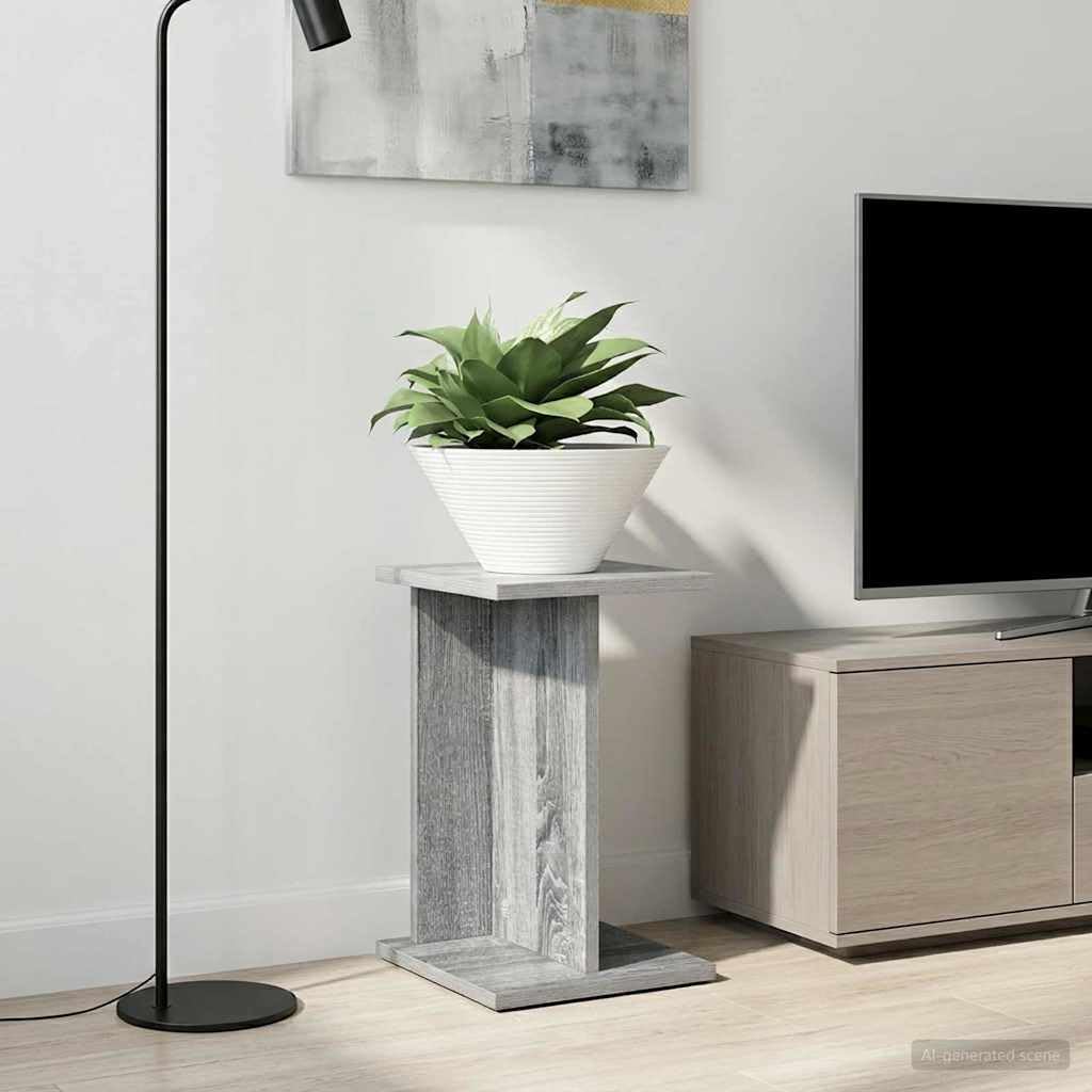 Supporto per piante, 2 pezzi, grigio sonoma, 25 x 25,5 x 40,5 cm