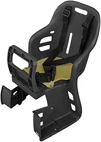 Cadeirinha Para Bicicleta com Proteção das Pernas Preta Traseira