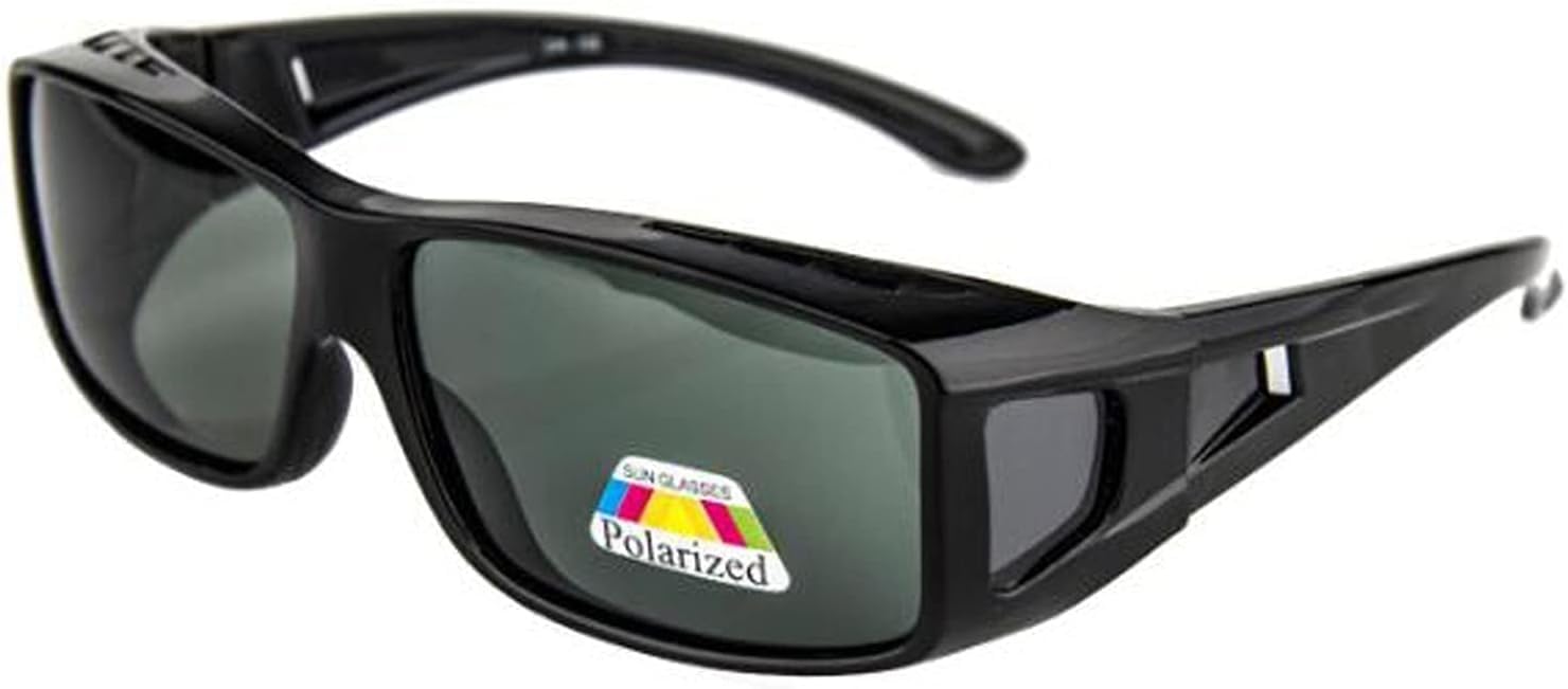 Lunettes de protection anti-pollen dotées de verres polarisés vert avec filtre anti-uva/uvb