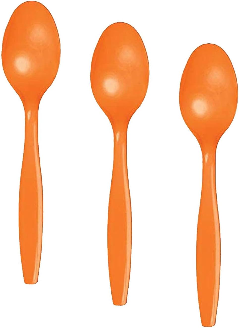 Creative Converting 10615 Sunkissed Orange Plastic Spoons, 24 pcs image 2