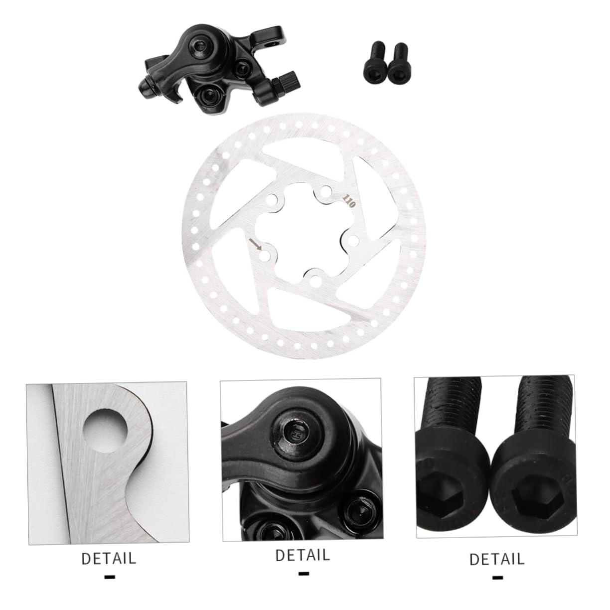 INOOMP 2 Set M365 Freno A Disco Disco Freno A Disco Mini Scooter Accessori Bici Elettrica Scooter Motorizzato Rotori Freno Anteriore Pinza Freno Scooter Freni A Disco Scooter Elettrico
