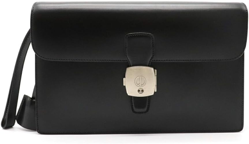 Amazon ダンヒル Dunhill セカンドバッグ クラッチバッグ メンズ 紳士用 レザー ブラック 黒 シルバー金具 中古 クラッチ セカンドバッグ Amazon ダンヒル Dunhill セカンドバッグ クラッチバッグ メンズ 紳士用 レザー ブラック 黒 シルバー金具 中古 クラッチ セカンドバッグ