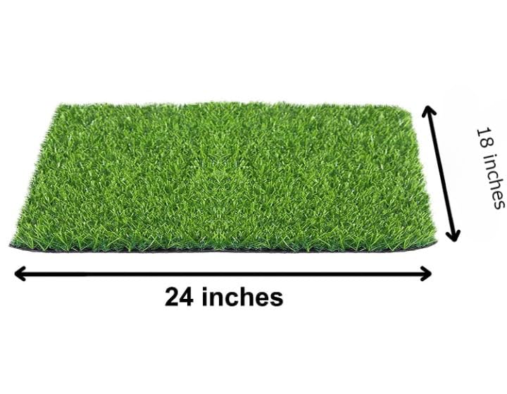 Image of ROYAL-NEST (1.5 X 2 Ft.) 20 MM,Artificial Grass Mat Doormat | Balcony, Carpet for Indoor or Outdoor (Pack of 1) Self Design Medium Size Green (Color)