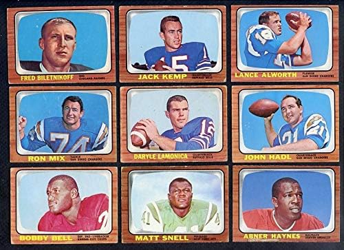 1966 Topps Football Set Lot 34 Diff Lower Grade 374884 Kit Young Cards